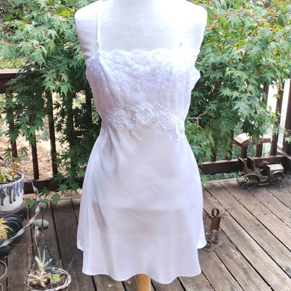 L.A. Intimates Satiny Embellished Nightie